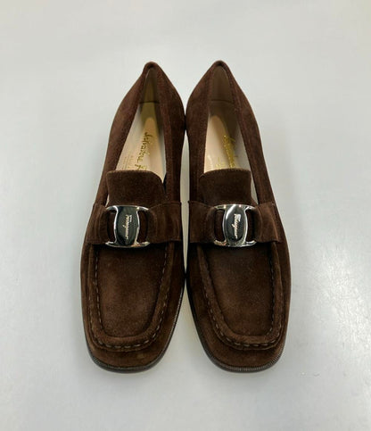 Salvatore Ferragamo ローファー スエード ガンチーニ レディース SIZE 6 (23.5cm) サルヴァトーレフェラガモ