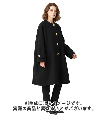 Traditional Weatherwear ノーカラーコート MALTON NO COLLAR オーバーサイズ ドロップショルダー L242KGFC00368ML レディース SIZE 32 (XS)