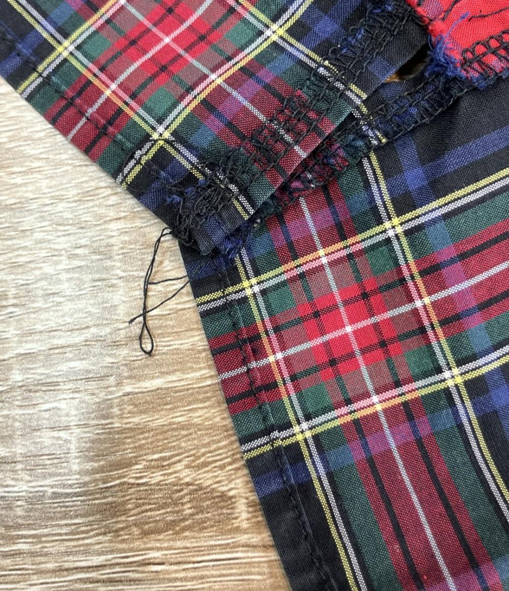 FRED PERRY 77Circa 長袖シャツ 77circaコラボ  タータンチェック柄 再構築 カプセルコレクション メンズ SIZE 38 (S) フレッドペリー ナナナナサーカ