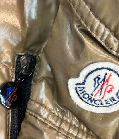 MONCLER ダウンジャケット BADY アニメタグ ワッペン 光沢 フード取り外し可 ショート ダブルジップ 116347 レディース SIZE 1 (M) モンクレール