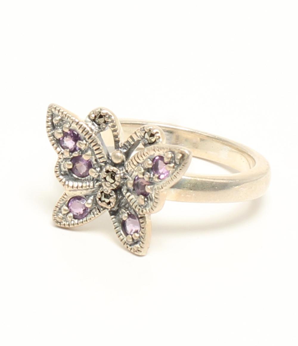 ANNA SUI リング 指輪 SV925 バタフライモチーフ レディース SIZE 9号 アナスイ