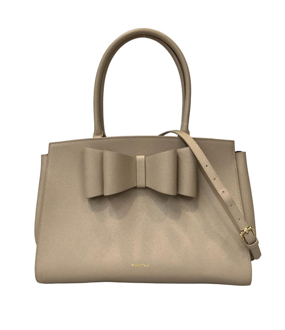 美品 Samantha Thavasa 2way トートバッグ ショルダーバッグ 斜め掛け リボン レディース サマンサタバサ