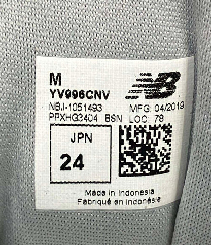 美品 NEW BALANCE ローカットスニーカー YV996CNV キッズ SIZE 24.0 ニューバランス