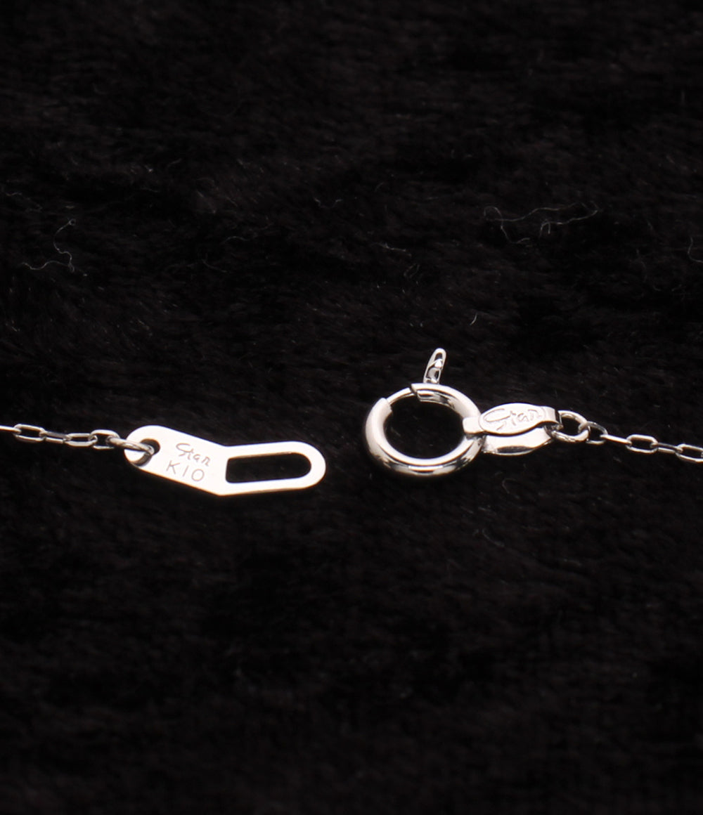 美品 STAR JEWELRY ネックレス K10 ダイヤ 0.02ct レディース スタージュエリー