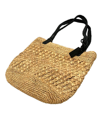 美品 アニエスベーボヤージュ トートバッグ 肩掛け ラフィア レディース Agnes b. VOYAGE