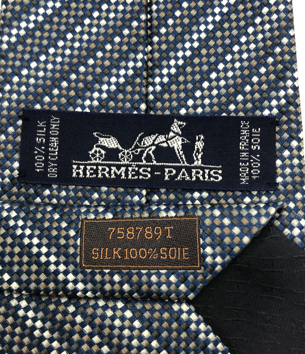 エルメス  ネクタイ シルク100％ 総柄      メンズ  (複数サイズ) HERMES