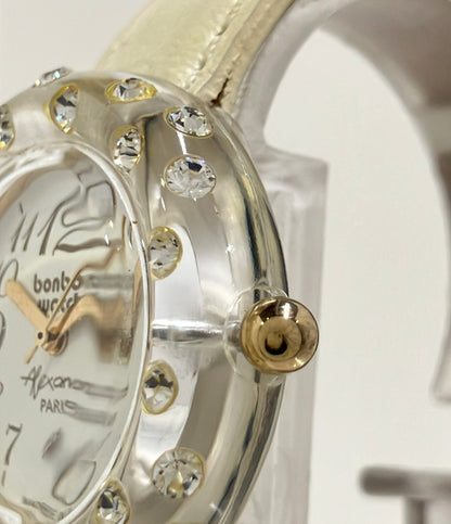 bonbon watch 腕時計 クオーツ ホワイト レディース ボンボンウォッチ