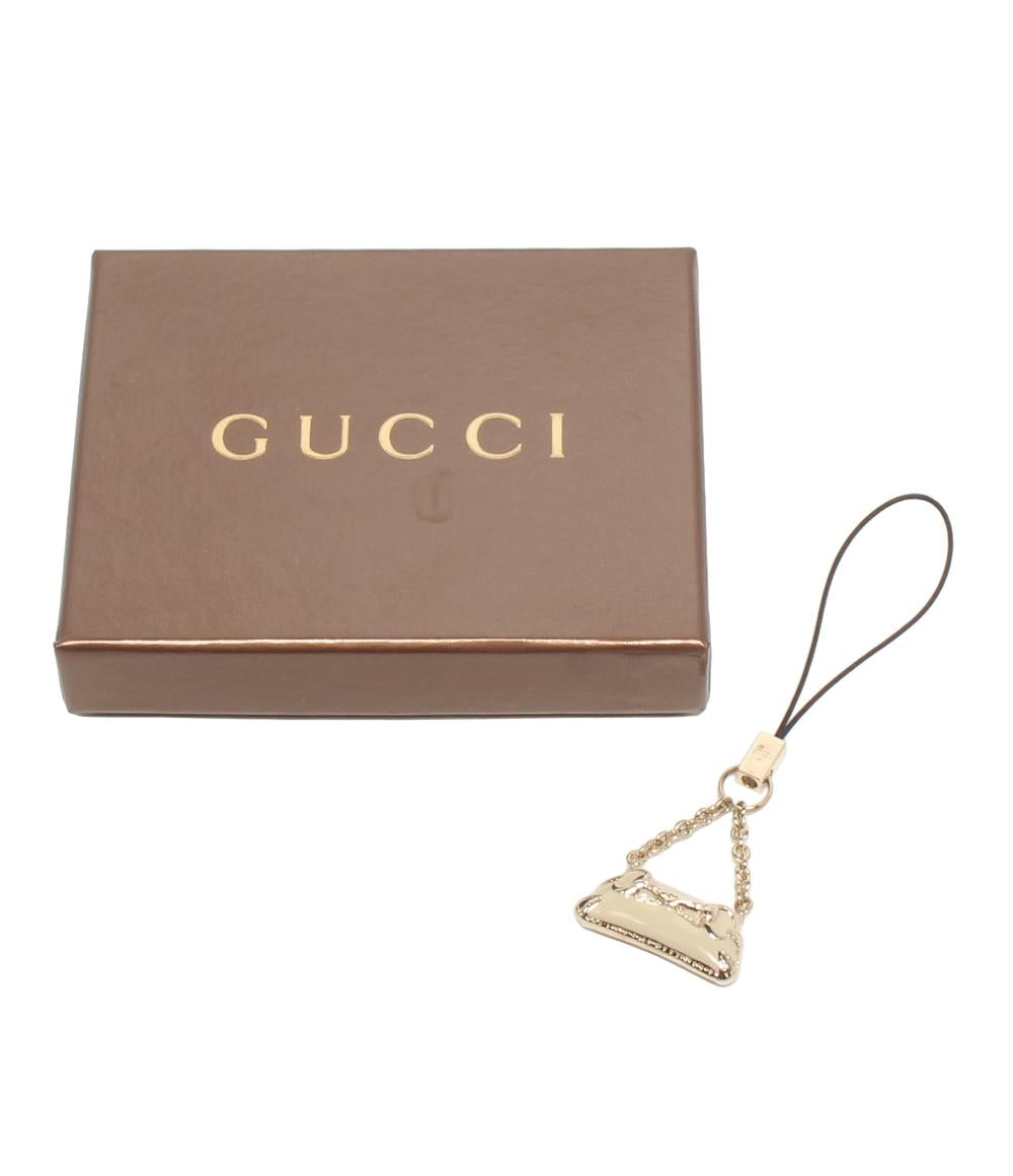 美品 GUCCI ストラップ ホースビット バッグモチーフ チャーム