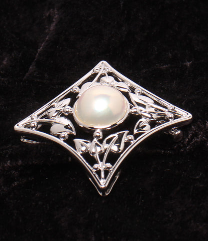 美品 TASAKI ブローチ SV マベパール13mm レディース タサキ