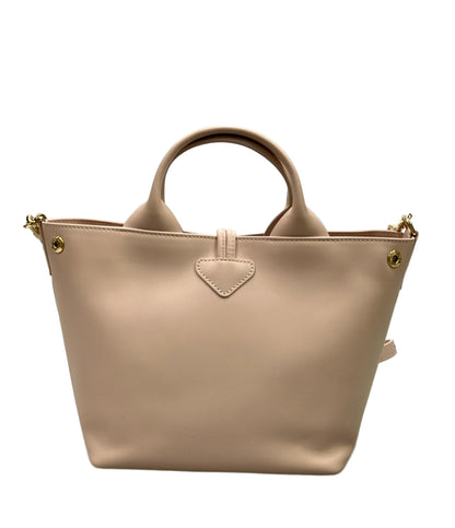 美品 Longchamp ハンドバッグ ショルダーバッグ 2WAY 斜め掛け レザー LE ROSEAU レディース ロンシャン