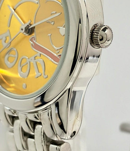 腕時計 ディズニー クマのプーさん クオーツ ゴールド レディース