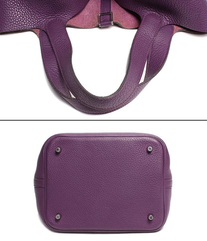 エルメス レザーハンドバッグ □P刻印 シルバー金具 ピコタンロックMM トリヨンクレマンス レディース HERMES