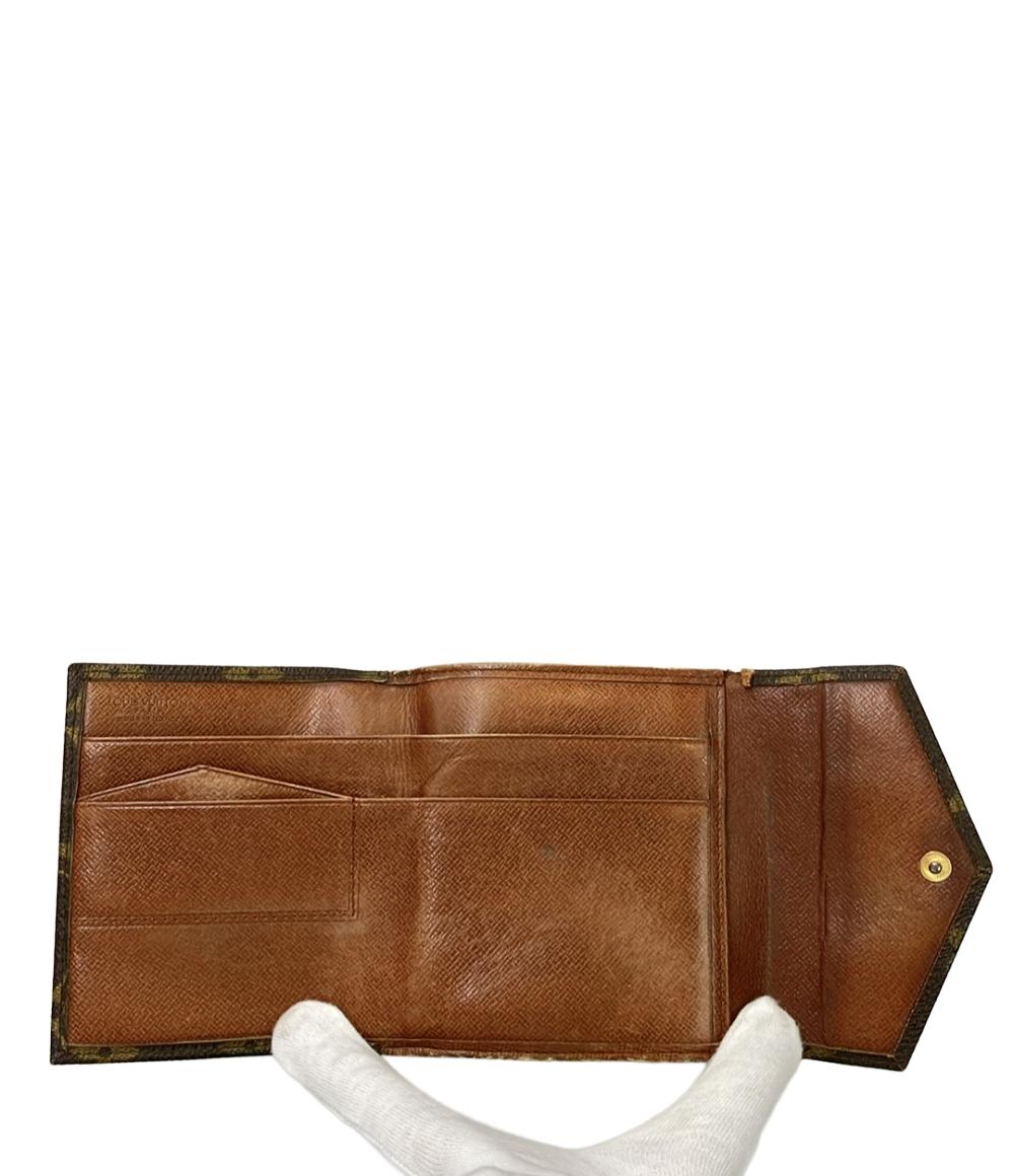 LOUIS VUITTON ダブルホック 二つ折り財布 モノグラム ポルトモネ ビエ M61660 レディース ルイ・ヴィトン