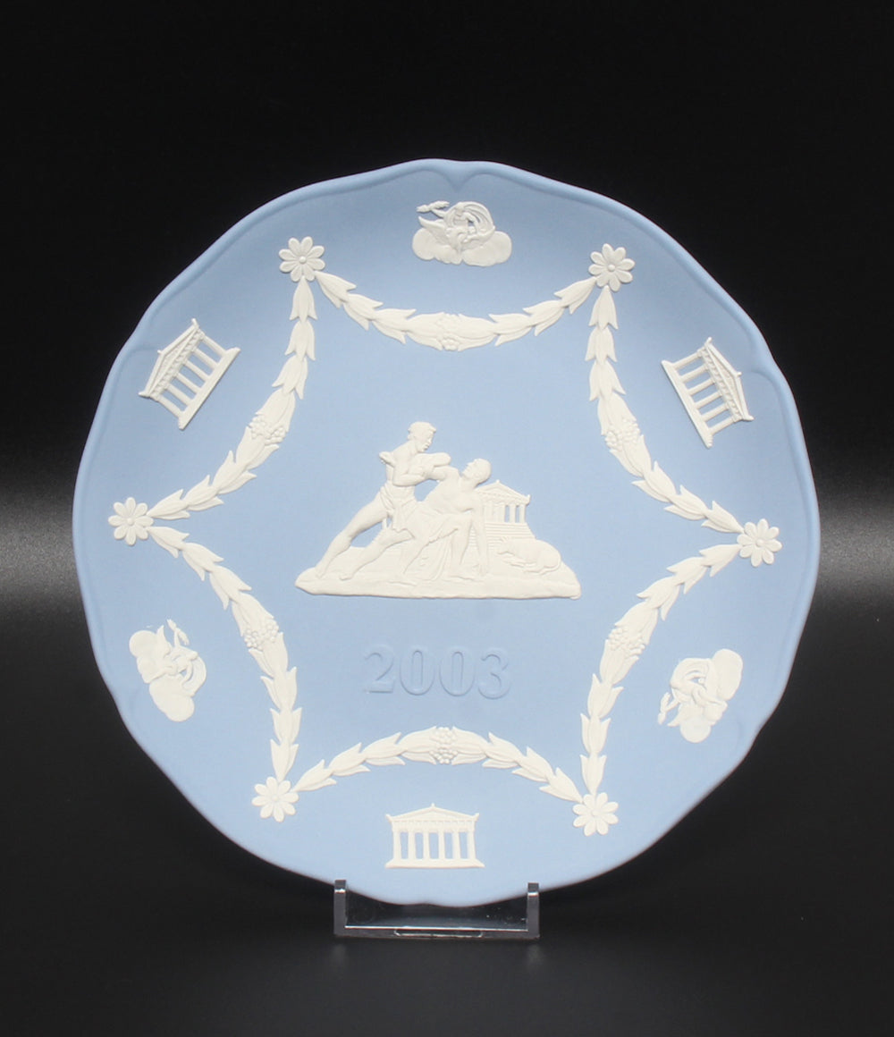 WEDGWOOD イヤープレート 飾り皿 18cm ジャスパー 2003 ウエッジウッド