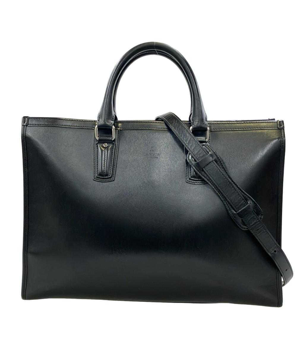 LANVIN 2WAY ビジネスバッグ ブリーフケース ショルダーバッグ 斜め掛け メンズ ランバン