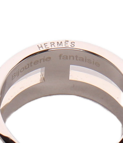 美品 HERMES スカーフリング Bijouterie fantaisie リュバン シルバー金具 レディース エルメス
