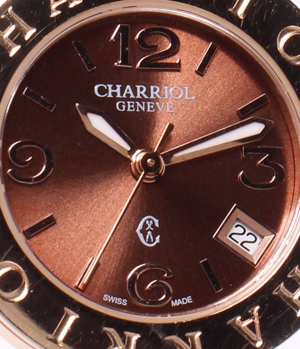 PHILIPPE CHARRIOL 腕時計 アレキサンダーC クオーツ ブラウン レディース フィリップ・シャリオール
