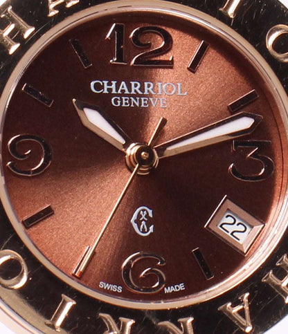 PHILIPPE CHARRIOL 腕時計 アレキサンダーC クオーツ ブラウン レディース フィリップ・シャリオール
