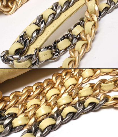 シャネル 2way チェーンショルダーバッグ マットゴールド金具 マットシルバー金具 シャイニーラムスキン シャネル19 AS1160 レディース CHANEL