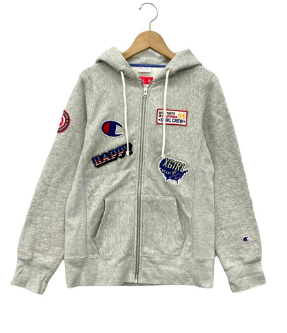 エックスガール×チャンピオン ジップアップパーカー レディース SIZE 2 (M) Xgirl×champion