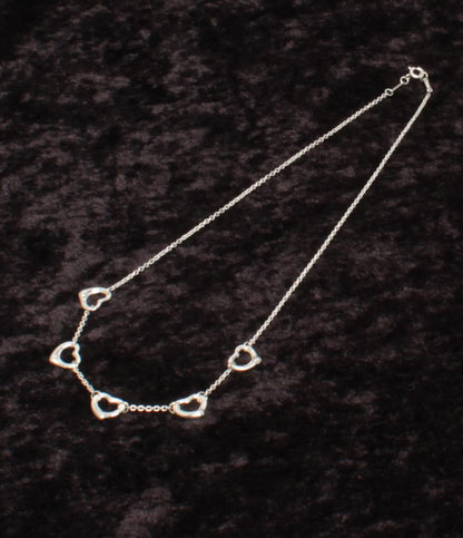 美品 TIFFANY&Co. ネックレス SV925 エルサ ペレッティ オープンハート レディース ティファニー