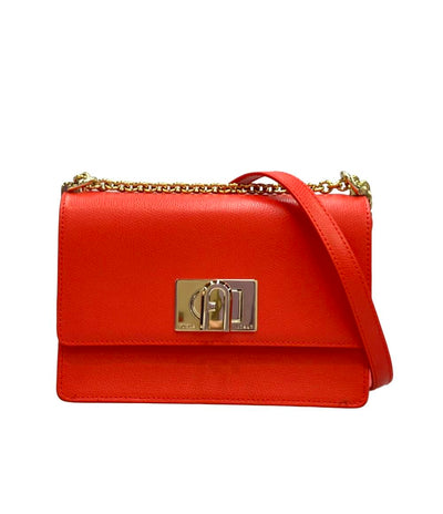 美品 Furla チェーンショルダーバッグ 斜め掛け 肩掛け ミニクロスボディ BAFKACO ARE000 1007 レディース フルラ