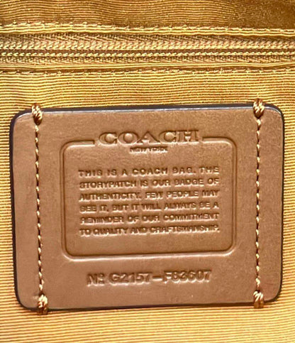 美品 COACH 2way ハンドバッグ ショルダーバッグ 斜め掛け シグネチャー F83507 レディース コーチ