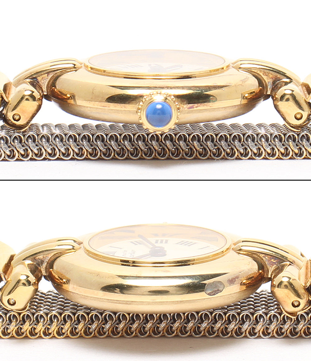 Cartier 腕時計 マストコリゼ マスト ドゥ カルティエ クオーツ ホワイト 590002 レディース カルティエ