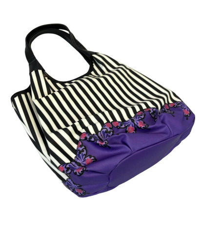 ANNA SUI トートバッグ 肩掛け ストライプ柄 バタフライ レディース アナスイ