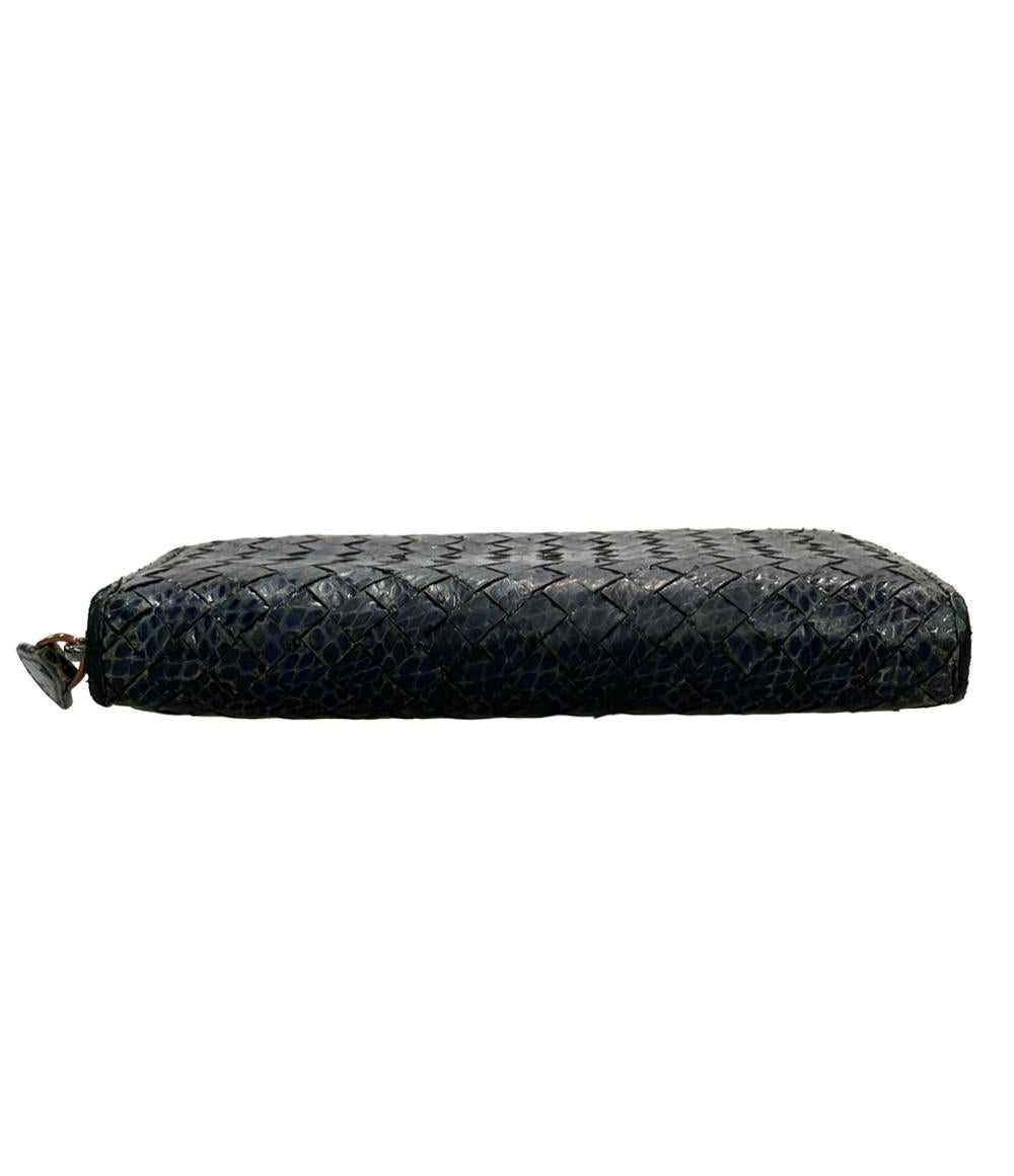 BOTTEGA VENETA ラウンドファスナー長財布 イントレチャート レディース ボッテガ・ヴェネタ