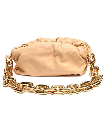 BOTTEGA VENETA チェーンショルダーバッグ ボディバッグ レザー ゴールド金具 がま口 ザ チェーン ポーチ 690831V1BW0 2700 レディース