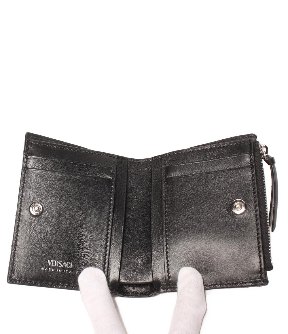 美品 ヴェルサーチェ メデューサ 二つ折り財布 レザー レディース VERSACE 【240-29384】 関税込】VERSACE ヴェルサーチェ◇メデューサ 折りたたみ財布 (VERSACE
