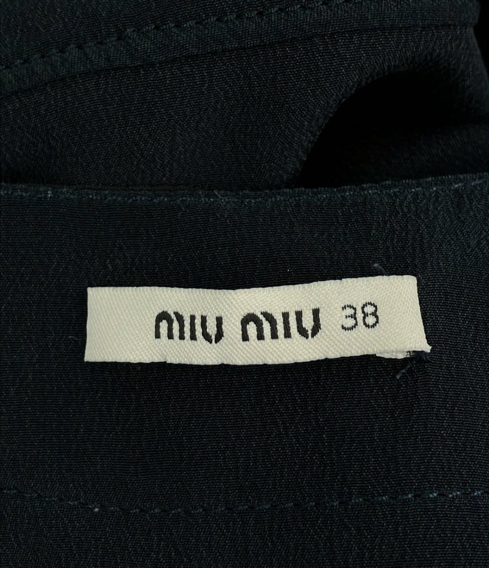 Miu Miu ノースリーブワンピース シルク100% レディース SIZE 38 (S) ミュウ ミュウ