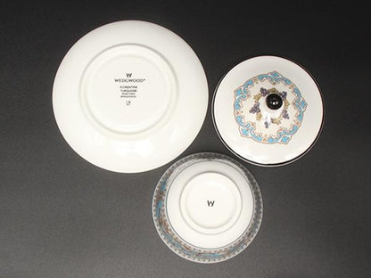 美品 WEDGWOOD オリエンタルティーカップ フロレンティーンターコイズ ウエッジウッド