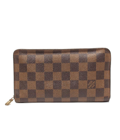 LOUIS VUITTON ラウンドファスナー長財布 ポルトモネジップ ダミエ N61728 レディース メンズ ルイ・ヴィトン