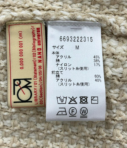 ナノユニバース ツイードジャケット ノーカラー レディース SIZE M (M) nano universe
