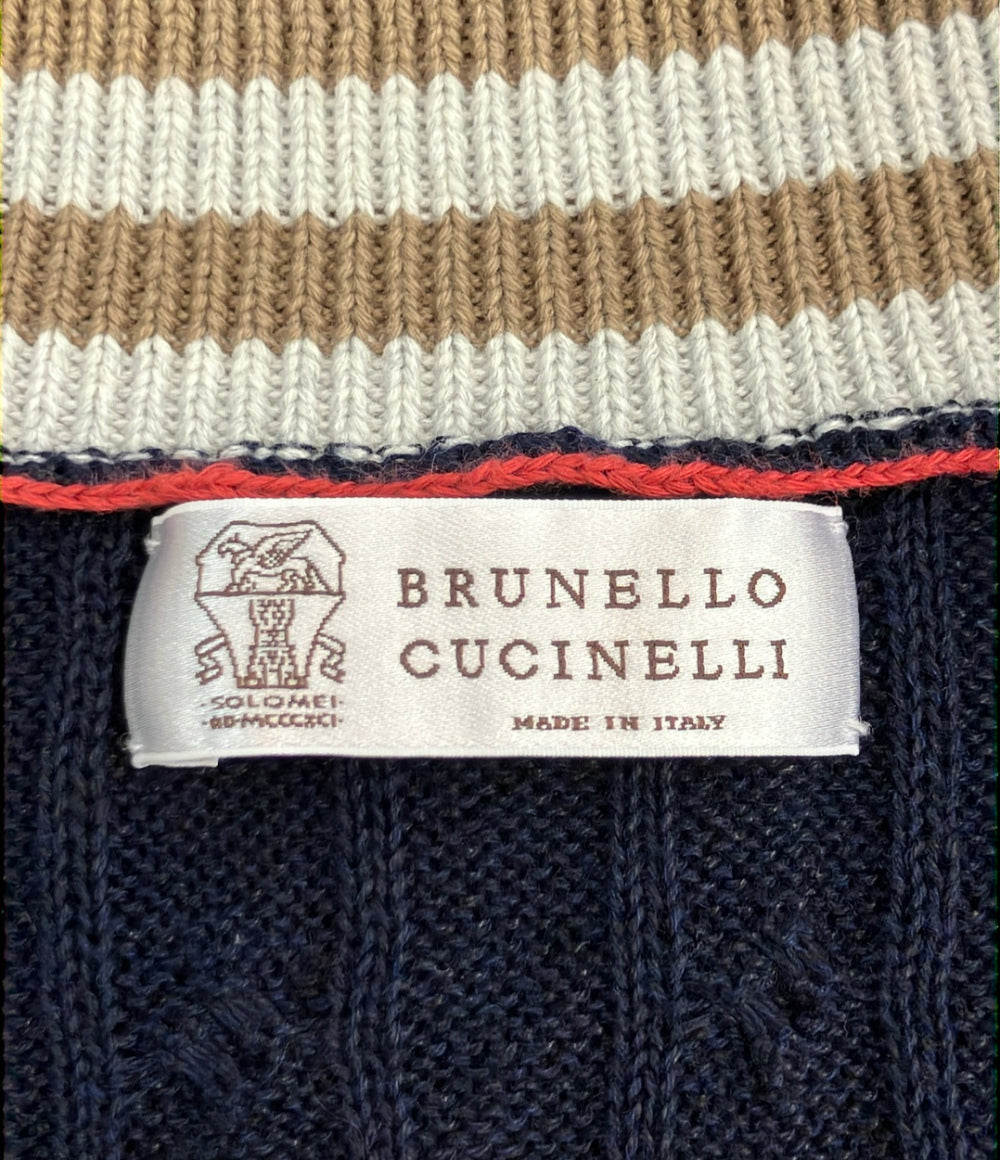 Brunello Cucinelli 長袖 Vネック ニット メンズ SIZE 46 (M) ブルネロクチネリ