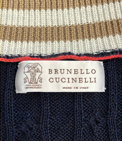Brunello Cucinelli 長袖 Vネック ニット メンズ SIZE 46 (M) ブルネロクチネリ