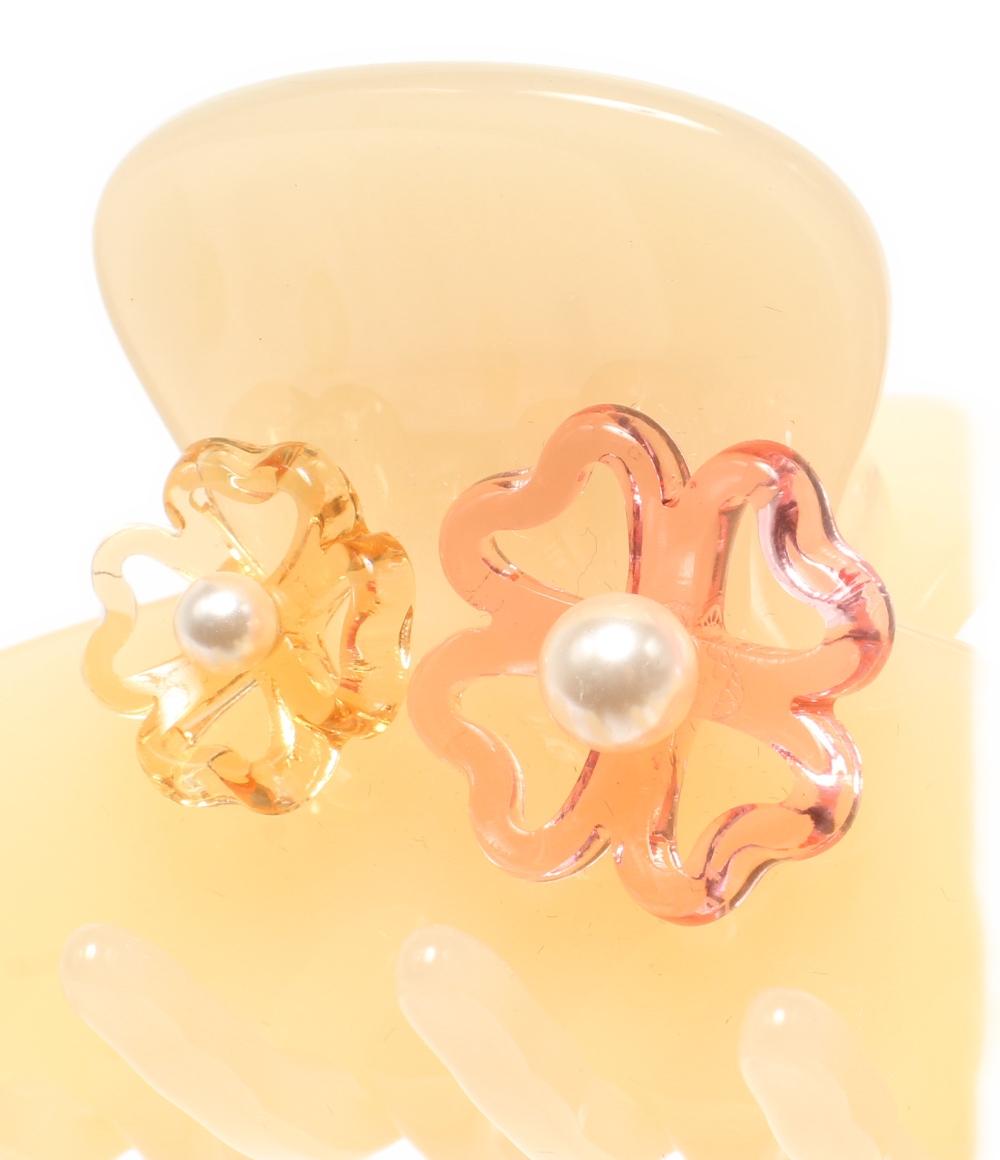 美品 ALEXANDRE DE PARIS ヘアクリップ ヘアアクセサリー フラワーモチーフ レディース アレクサンドル ドゥ パリ