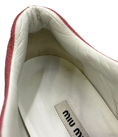 Miu Miu クラック加工ローカットスニーカー レディース SIZE 37 (23.5cm) ミュウ ミュウ