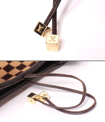 LOUIS VUITTON ハンドバッグ ハラコ インパラ ダミエソバージュ M92133 ルイ・ヴィトン
