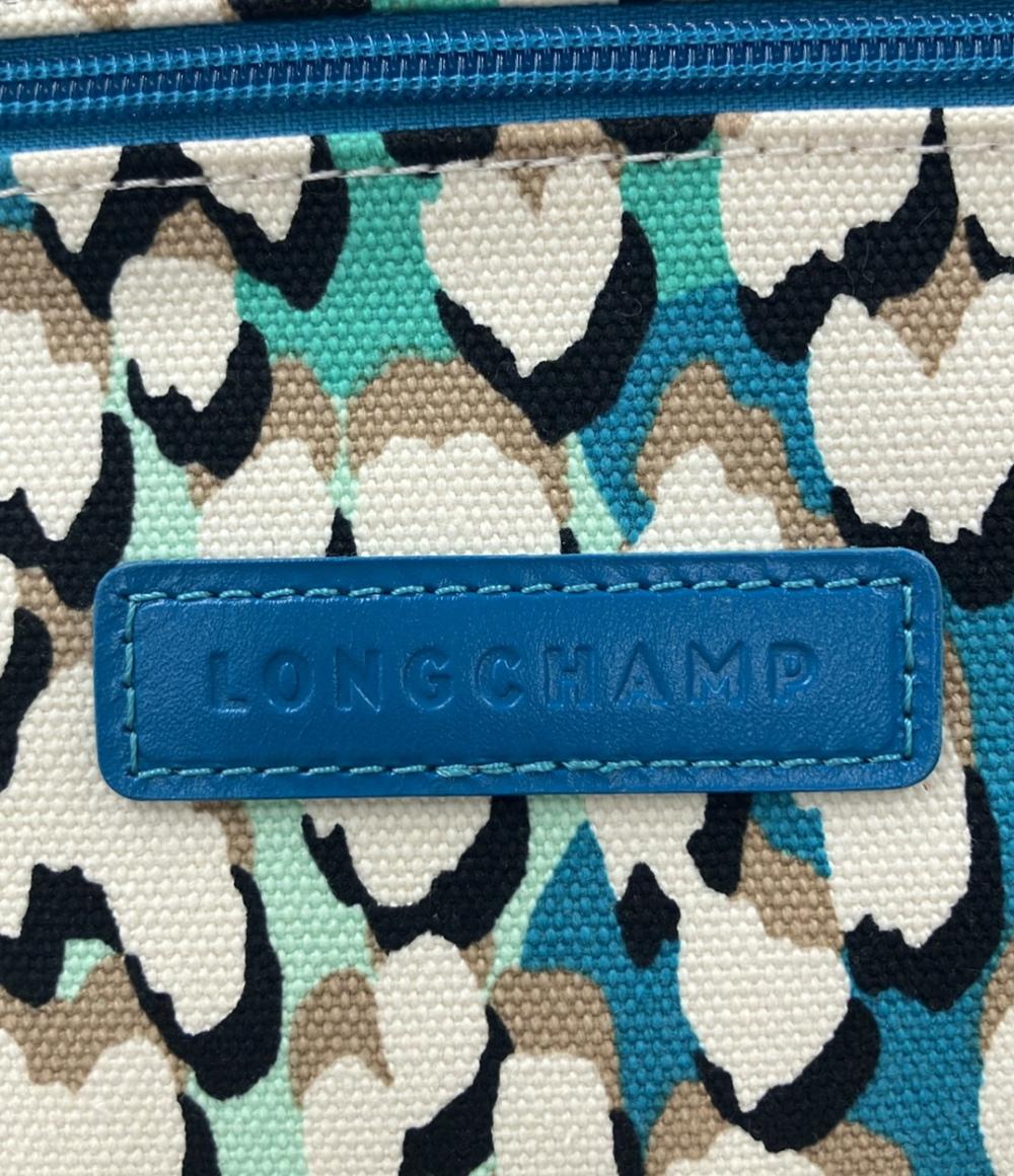 LONGCHAMP ポーチバッグ キャンパス レオパード柄 レディース ロンシャン