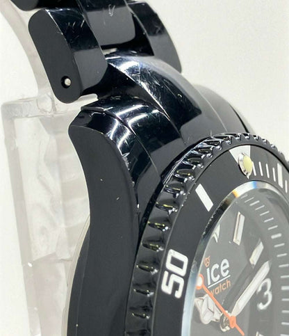 ice watch 腕時計 クオーツ ブラック メンズ アイスウォッチ