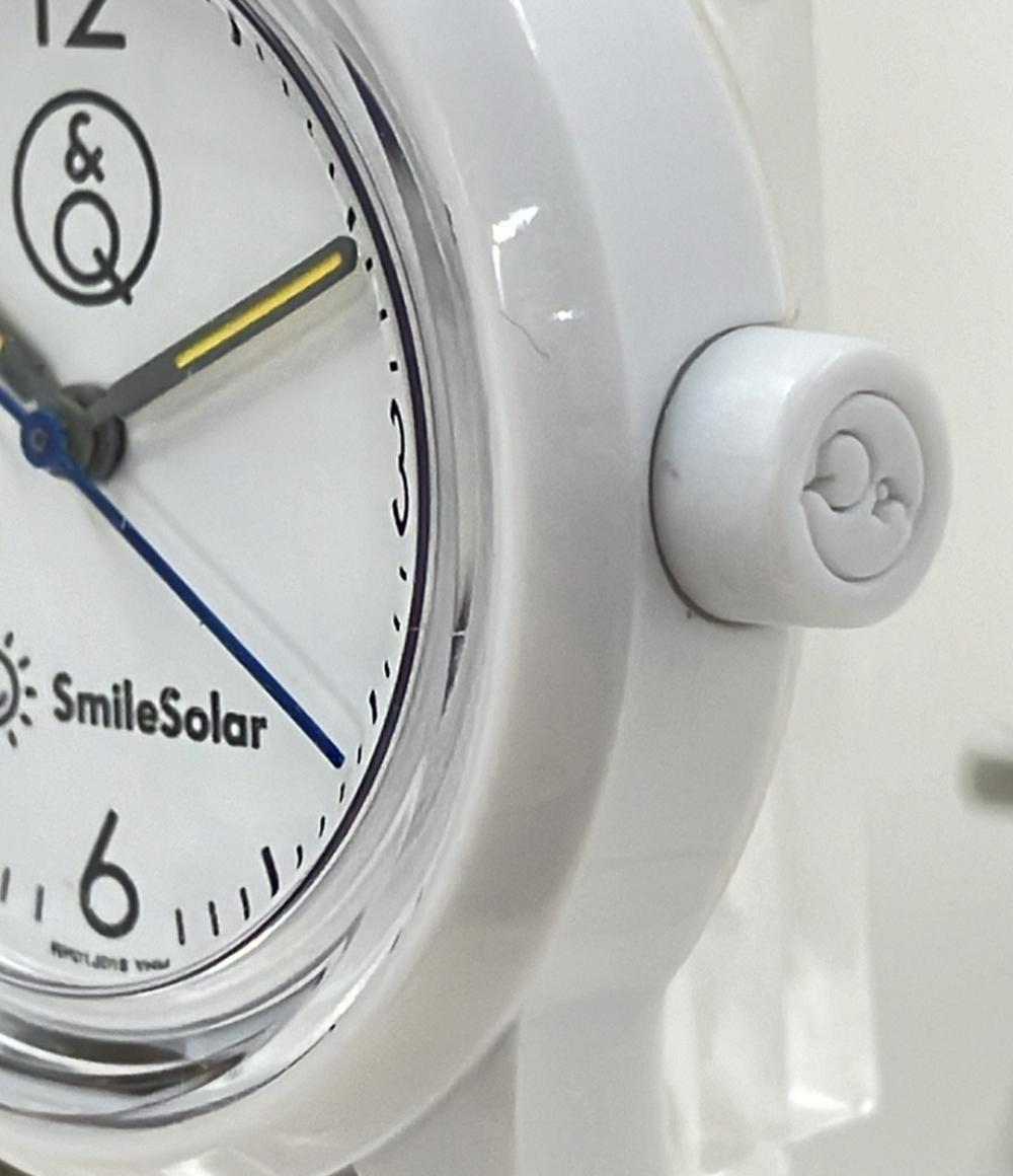 シチズン 腕時計 Q&Q ソーラー ホワイト RP01 J015 ユニセックス CITIZEN