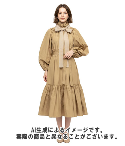 PATOU 長袖ワンピース ベルテッドワンピース レディース SIZE 34 (S) パトゥ