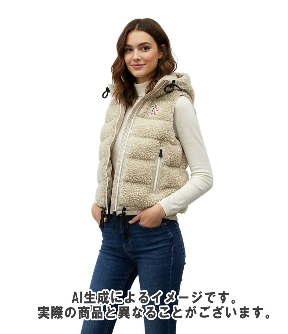 MONCLER ダウンベスト GRENOBLE フード ダブルジップ J20988G00022 レディース ユニセックス SIZE S モンクレール