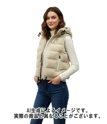 MONCLER ダウンベスト GRENOBLE フード ダブルジップ J20988G00022 レディース ユニセックス SIZE S モンクレール