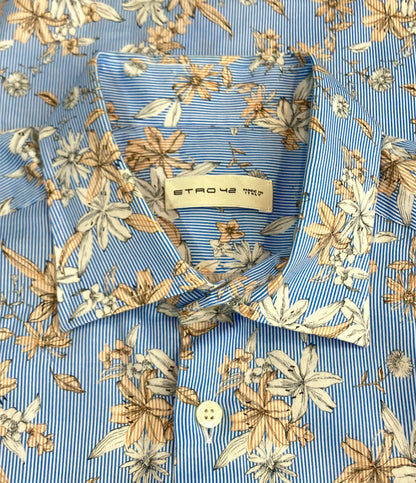 ETRO 長袖 フラワー総柄 ブラウス 172-11451-5786 メンズ エトロ