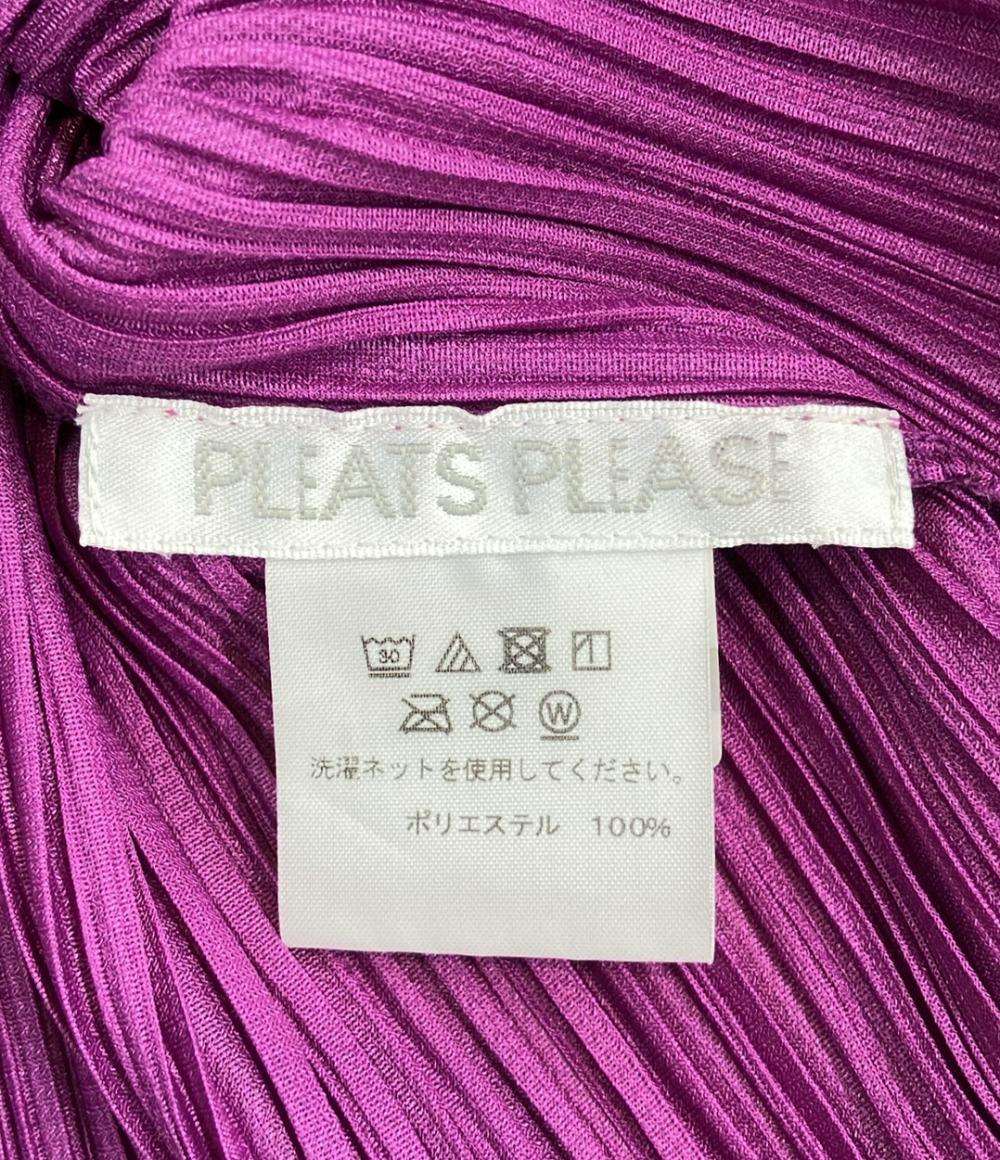 PLEATS PLEASE 長袖 カーディガン レディース SIZE 3 プリーツプリーズ