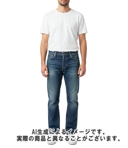 VISVIM デニムパンツ ヴィンテージ ダメージ加工 ペンキ スリムテーパード  ボタンフライ Social Sculpture 03 (スリム) 0112105005002 メンズ SIZE 2